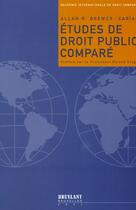 Couverture du livre « Etudes de droit public compare » de R Brewer-Carias aux éditions Bruylant