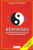 Couverture du livre « Reponses » de Emile Deschamps aux éditions Axiome