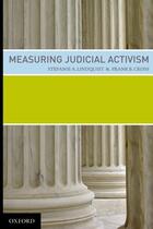 Couverture du livre « Measuring Judicial Activism » de Cross Frank aux éditions Oxford University Press Usa