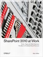 Couverture du livre « SharePoint 2010 at Work » de Mark Miller aux éditions O Reilly