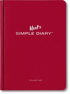 Couverture du livre « Keel's simple diary t.2 (dark red) » de Philipp Keel aux éditions Taschen