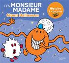 Couverture du livre « Les monsieur madame fetent halloween - histoire a colorier » de  aux éditions Hachette Jeunesse