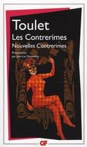 Couverture du livre « Les contrerimes ; nouvelles contrerimes » de Jean-Paul Toulet aux éditions Flammarion