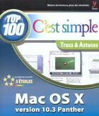 Couverture du livre « Mac os x panther 10.3, top 100 c'est simple » de Marangraphics aux éditions First Interactive