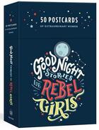 Couverture du livre « Good night stories for rebel girls: 50 postcards » de  aux éditions Penguin Uk