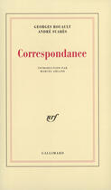 Couverture du livre « Correspondance » de Rouault/Suares aux éditions Gallimard (patrimoine Numerise)