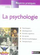 Couverture du livre « La psychologie - reperes pratiques n64 » de Askevis-Leherpeux aux éditions Nathan