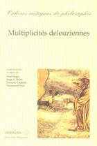 Couverture du livre « Cahiers critiques de poésie n.2 ; multiplicités deleuziennes » de  aux éditions Hermann