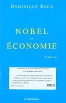 Couverture du livre « Nobel En Economie ; 2e Edition » de Roux/Dominique aux éditions Economica