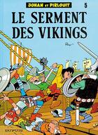 Couverture du livre « Johan et Pirlouit Tome 5 : le serment des vikings » de Peyo aux éditions Dupuis