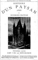 Couverture du livre « Histoire d'un paysan - 1793 - L'An I de la République » de Erckmann-Chatrian aux éditions 