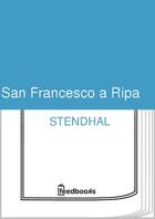 Couverture du livre « San Francesco a Ripa » de Stendhal aux éditions 