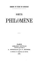 Couverture du livre « Sœur Philomène » de Edmond De Goncourt aux éditions 