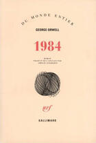Couverture du livre « 1984 » de George Orwell aux éditions Gallimard