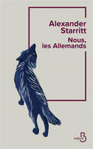 Couverture du livre « Nous, les Allemands » de Alexander Starritt aux éditions 